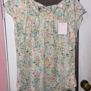 Lauren Conrad Floral Blouse